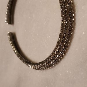Silver Rhinestone Choker